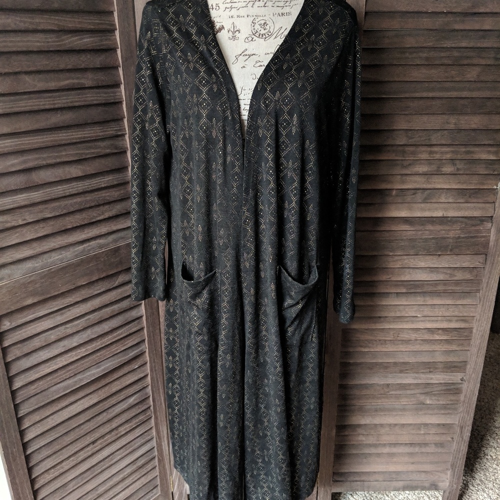 LuLaRoe Black & Gold Studded Elegant Sarah-M